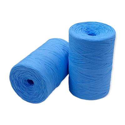 19 No - 1 Adet - Özel Üretim Yumuşak Dokulu (140-160 gr.) Soft Kağıt Rafya - Mavi