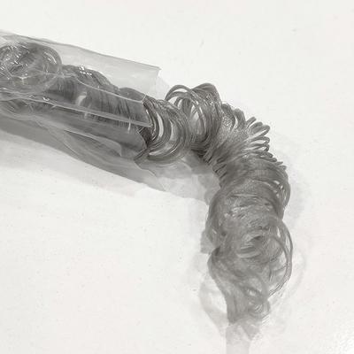 Amigurumi Kıvırcık Tüp Saç - 40-50 gr. Afro Saç - Gri