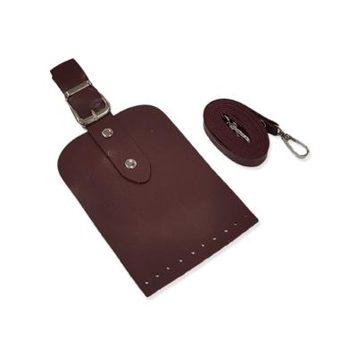 Bordo Kapaklı Askılı Telefon Çanta Kiti