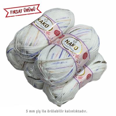 İ1183 - 500 gr NAKO Antipilling (Tüylenmez) Premium Benekli Akrilik - 32095