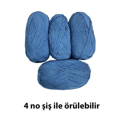 İ3191 - 374 gr. (4 Adet) Antipilling Mavi İhraç Fazlası İp