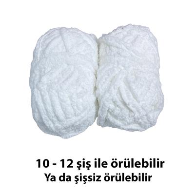 KD151 - 620 gr. (2 Adet) 1. Kalite Jumbo Havlu Kalın Beyaz Kadife İhraç Fazlası İp