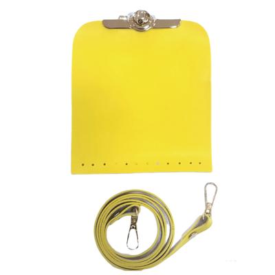 Sarı Metal Detaylı Kapaklı Askılı Telefon Çanta Kiti