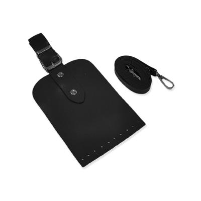 Siyah Kapaklı Askılı Telefon Çanta Kiti