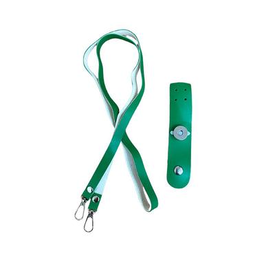 Yeşil Örme Telefon Kabı Sapı ve Mıknatıslı Kapama Seti - 120 cm