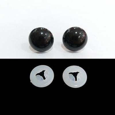 16 mm Amigurumi Siyah Vidalı Çift Göz