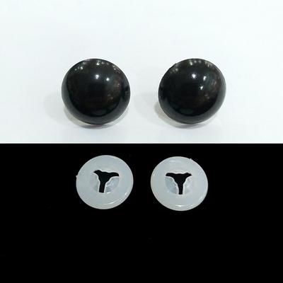 18 mm Amigurumi Siyah Vidalı Çift Göz