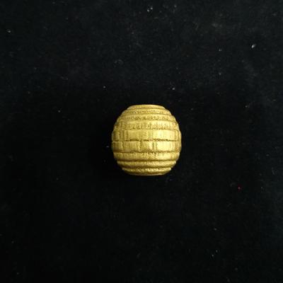 Gold Ahşap Top Boncuk - 20 mm