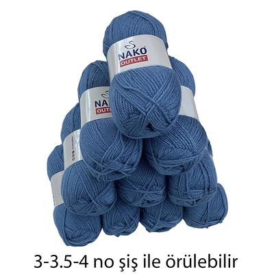 İH5053 - 525 gr. (10 Adet) Nako outlet havacı mavi 