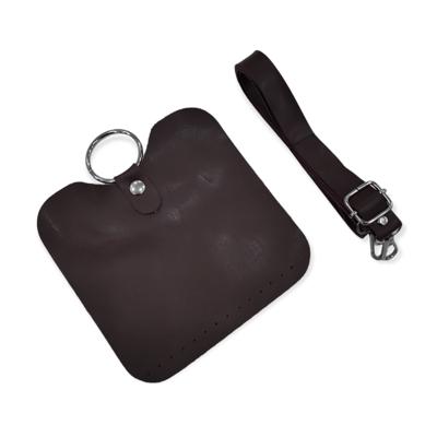 Kahverengi Metal HALKA Detaylı Kapaklı Askılı Çanta Kiti Çeşitleri - 16X16