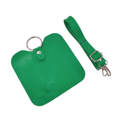 Yeşil Metal HALKA Detaylı Kapaklı Askılı Çanta Kiti Çeşitleri - 16X16